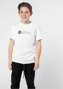 Boys Ethika Logo Tee - White
