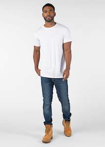Mens Tops T Shirts: Mens Slim Modal Tee - White