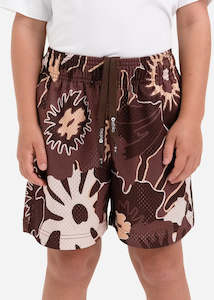 Boys Hawaiian Bloom Basketball Short