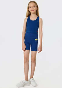 Girls: Girls Bolt Camo Biker Short