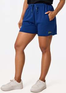 Womens Bolt Royal Raw Edge Short