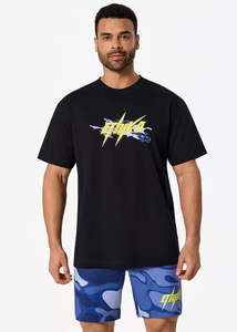 Mens Apparel: Mens Bolt Camo Tee - Black/Yellow