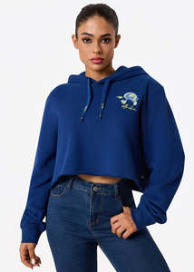 Womens Walk This Way Crop Hoodie