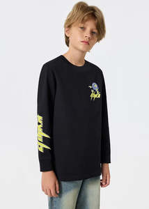 Boys Bolt Camo Longsleeve Tee