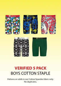 Boys Staple | Verified 5 Pack | Cotton