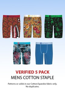 All Underwear: Mens Staple | Verified 5 Pack | Cotton