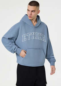 Mens Apparel: Unisex Comfort Bunny Hoodie - Blue