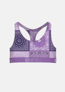 Girls Muted Motifs Sports Bra