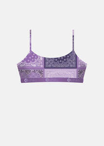 Girls: Girls Muted Motifs Pullover Bra