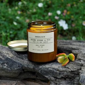 Soy Candle - Brown Sugar & Fig Handmade in NZ Etico