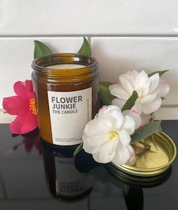 Soy Candle - Flower Junkie Handmade in NZ Etico