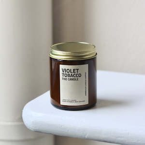 Products: Soy Candle - Violet Tobacco Handmade in NZ Etico