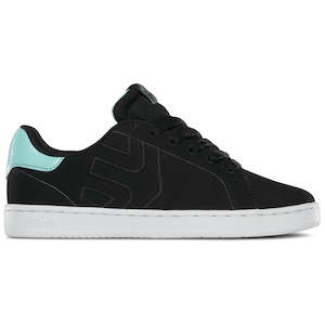 Womens: ETNIES L. FADER LS [BLACK/LIGHT BLUE]