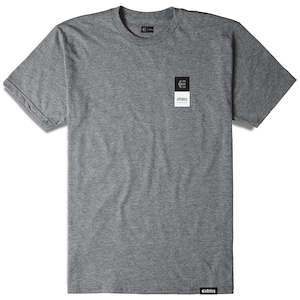 ETNIES EBLOCK STACK TEE [GREY/HEATHER]