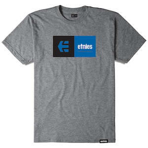 ETNIES EBLOCK TEE [GREY/HEATHER]