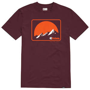 Under 50: ETNIES MTN SS TEE [BURGUNDY]