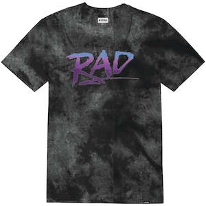 ETNIES RAD WASH TEE [BLACK/PURPLE]