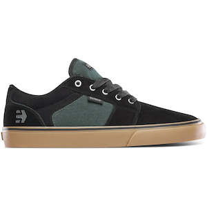 S3 Size 7: ETNIES BARGE LS [BLACK/GREEN/GUM]