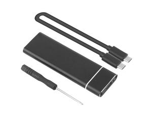 Gaming Electronics: M.2 portable ssd hard disk SSD cases type c usb 3.1 M2 NGFF 2242/2260/2280 Black