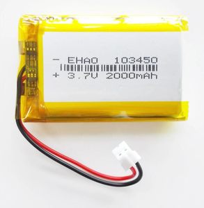 high quality 103450 Li-ion polymer cell 3.7V 2000 mAh Lithium-ion battery pack