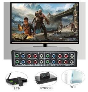 RGB component Switch selector 5 RCA 3-way ypbpr AV switcher for PS2 Wii xbox DVD