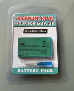 Nintendo Console Accessories: Gameboy Advance SP Replacement Battery High Quality 3.7V 850mAh Rechargeable