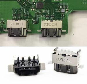 Microsoft Cosnole Accessories: Xbox One X OEM HDMI 2.1 Display Port Socket Jack Connector Replacement Part
