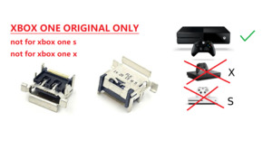 Microsoft Cosnole Accessories: Xbox One Original Gen1 HDMI 2.1 Display Port Socket Jack Connector Replacement