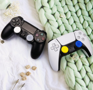 Microsoft Console Parts: A Pair of PS5 PS4 Xbox Thumb Stick Grip Thumbstick Cap Cover Joystick Controller
