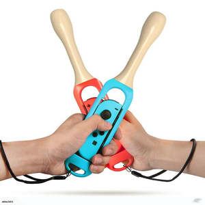 Switch Accessories: Pair of Drum Bundle Stick Controller Holder for Nintendo Switch Joy-con Taiko