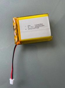 Battery Product: 3.7V 104050 2500mAh lithium Rechargeable battery 2.54mm 2pin LED Lamp Remote mp4