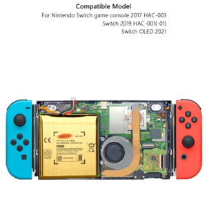 Nintendo Console Accessories: Super Gold Edition Nintendo Switch Faulty Battery Replacement 5000mAh HAC-003