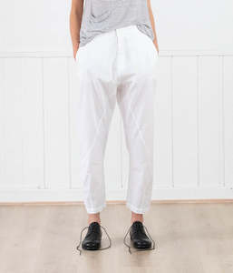 Clothing: Transit Par-Such Cotton Pant White