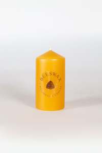 Yellow Beeswax Pillar Candle 50mm x100mm