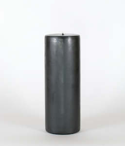 National Candle Pillar 95x250mm Black