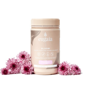 Eugaia Bloom Premium Hydrolysed Marine Collagen + | Strawberry | 310g | 31 Serves