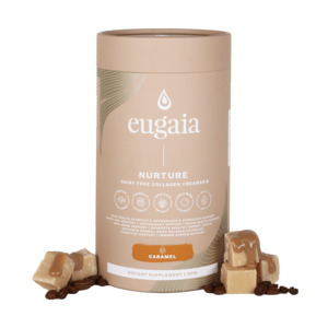 Products: Eugaia Nurture Dairy Free Hydrolysed Marine Collagen Creamer + | CARAMEL | 391g