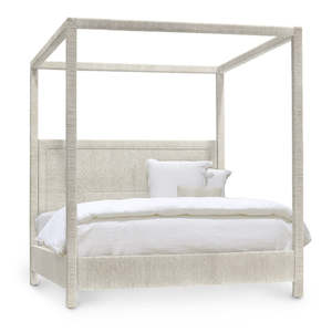 Beds Headboards: Woodside Canopy Bed, US King, Wht Snd