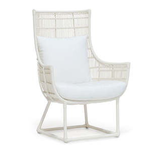 Outdoor Occasional Chairs: Verona Od Lounge Chair, Cream