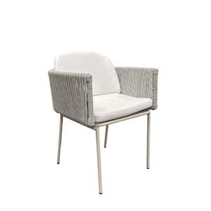 Dining Chairs: Boston Dining Armchair - White Wash