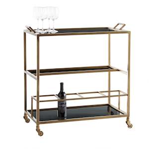 Bar Tables Bar Carts: Jak Bar Cart - Antique Brass