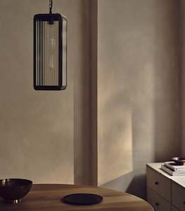 Outdoor: Lilac Reeded Pendant