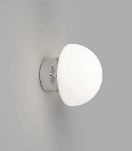 Wall: Orb Dome Short Arm Wall Light