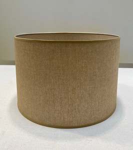 Fawn Raffia Drum Shade