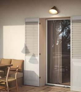 Wall: Cone Flush Outdoor Wall Light