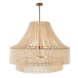 Chandeliers: Hannie Large Chandelier - White