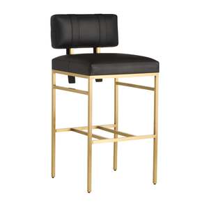 Bar Counter Stools: Laney Bar Stool - Black