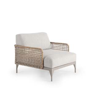 Ribs Armchair - White Wash