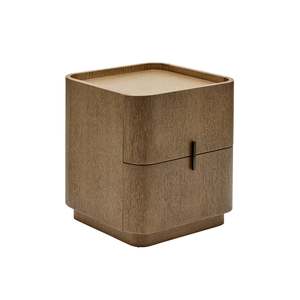 Furniture: Maverick Bedside - Smoke | Bronze