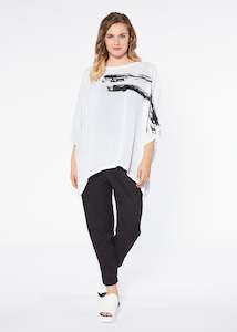 Tops: Jesse Top - White Black